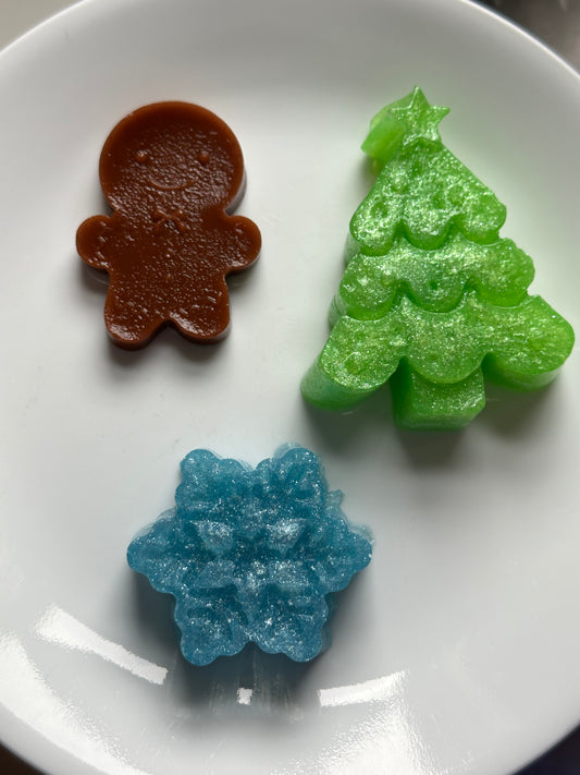 winter wonderland jelly soap trio