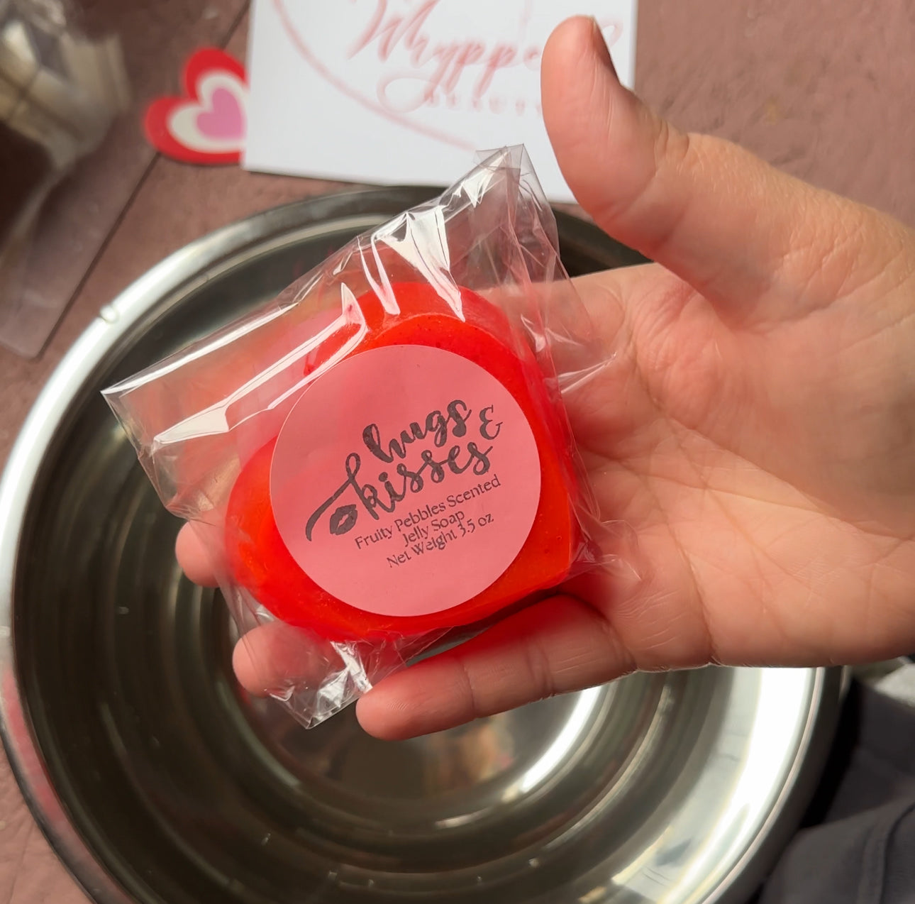 Hugs n Kisses Jelly Soap